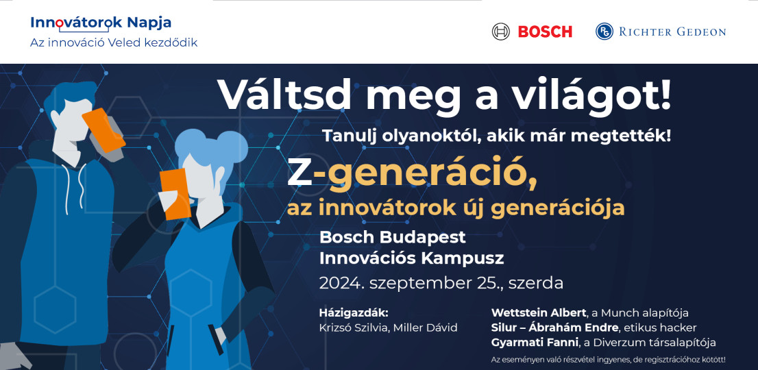 Az innováció új hulláma: a Z-generációról szól a Bosch×Richter Innovátorok Napja