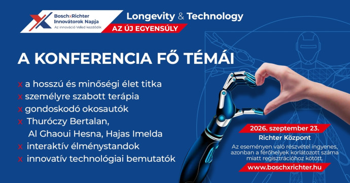 Longevity és technológia: a hosszú, minőségi, és teljes élet nyomában a BoschxRichter Innovátorok Napján