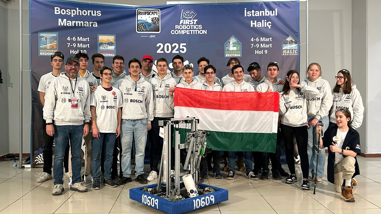 Robotépítésből jeles: magyar diákcsapat a legjobbak között a First Robotics Competition rangos mezőnyében