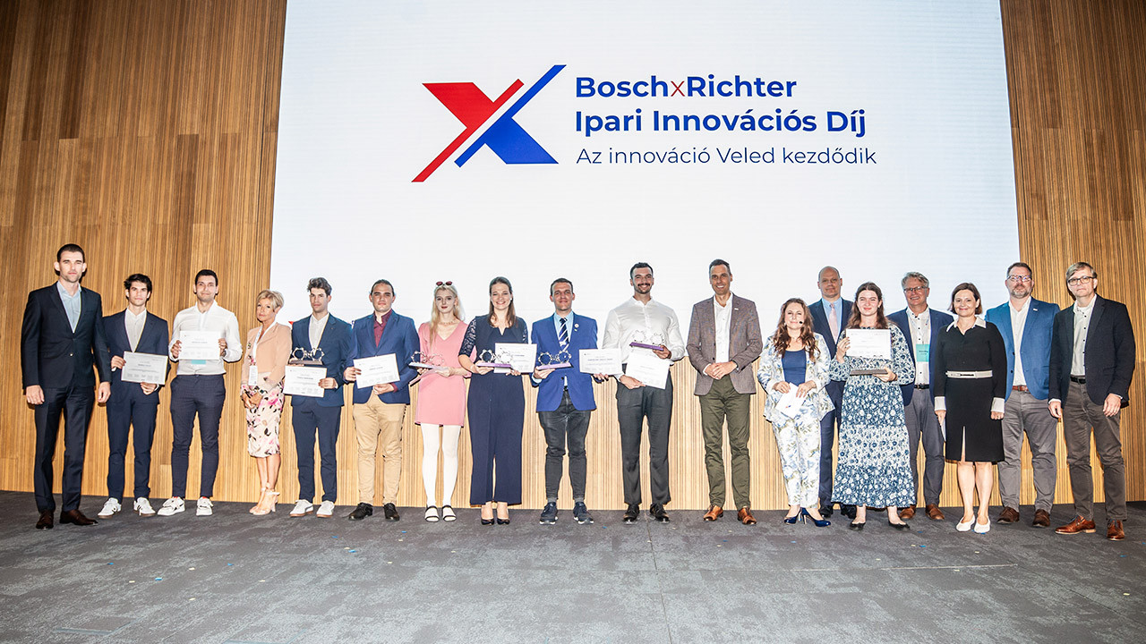 A digitális szívtől a hulladékhővel hajtott járművekig: Z-generációsok megoldásai a BoschxRichter Ipari Innovációs Díj versenyén